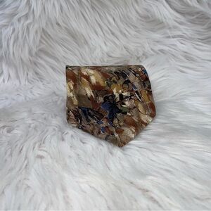 Vintage Ultra 100% Silk Tie Abstract Jockey Print Made In USA